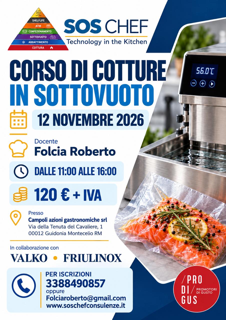 corso di cotture in sottovuoto
